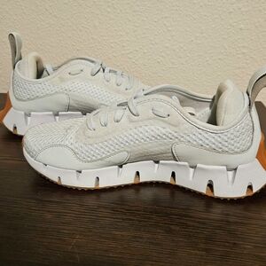 Reebok White and Orange Women's Sneakers